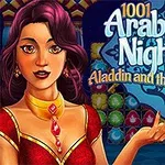 Bejeweled game in the style of 1001 Arabian Nights