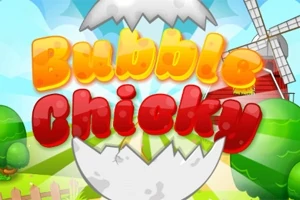 This hen is determined to rescue her chicks but all of these veggies are in her way