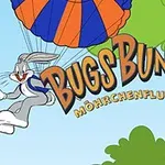 Rabbit Bug Bunny was carried away by parachuting and quite often now jumps from an airplane