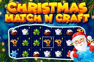 Hình ảnh hiển thị bảng trò chơi với các biểu tượng Giáng Sinh như ông già Noel, cốc ca cao, hoa trạng nguyên, và bông tuyết