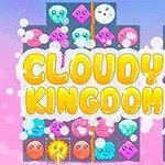 Các biểu tượng vui nhộn nhiều màu sắc được sắp xếp trên nền bảng có chữ CLOUDY KINGDOM 3 lớn ở trung tâm