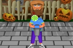 Horror Halloween is a casual game in which a boy is in the center of the screen