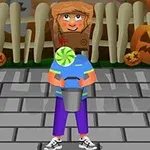 Horror Halloween is a casual game in which a boy is in the center of the screen