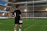 Đá bóng rugby qua cột để ghi điểm