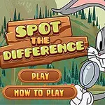 Nhân vật hoạt hình với tai dài cầm kính lúp bên cạnh các nút Play và How to Play trên nền rừng núi