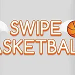 Hình ảnh có dòng chữ Swipe Basketball với hai quả bóng rổ ở hai bên