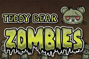 Hình ảnh của chữ Teddy Bear Zombies với thiết kế hoạt họa gồm các chú gấu trúc zombie