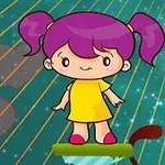 Help the girl to jump and collect as many Valentine's items and diamonds as possible in the air