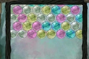 Một lưới gồm nhiều bong bóng màu pastel được sắp xếp theo hàng ở phần trên của hình ảnh